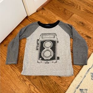 Andy & Evan Long Sleeve Boy TShirt Camera Size 5 Years